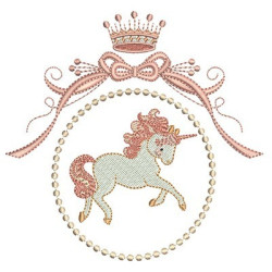 Embroidery Design Unicorn In The Frame 2