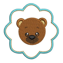 Embroidery Design Bear In The Frame