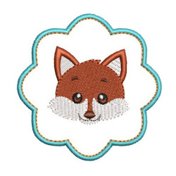 Embroidery Design Fox In The Frame