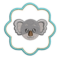 Embroidery Design Koala In Frame
