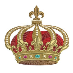 Embroidery Design Crown French