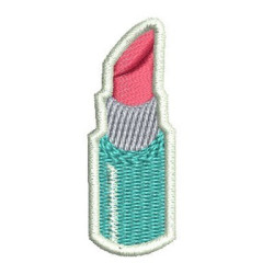 Embroidery Design Lipstick Patch