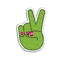 Embroidery Design Peace And Love Patch