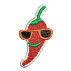 Embroidery Design Pepper Cool Patch