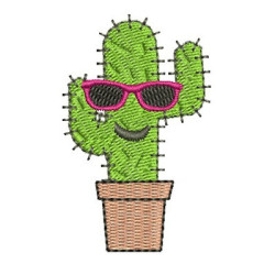 Embroidery Design Cactus Cool