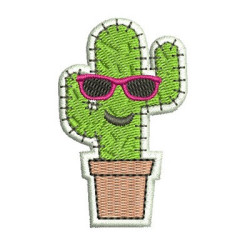 Matriz De Bordado Cactus Cool Patch