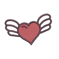 Embroidery Design Cute Heart 2 Patch