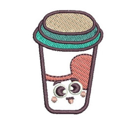 Embroidery Design Cup Cute 2