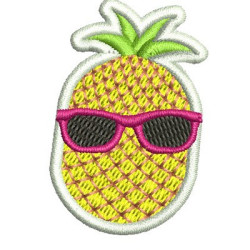 Embroidery Design Pineapple Cool Patch