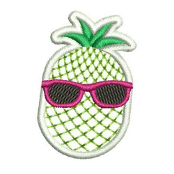 Embroidery Design Pineapple Cool Patch 2