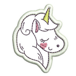 Embroidery Design Unicorn Cute Patch 2