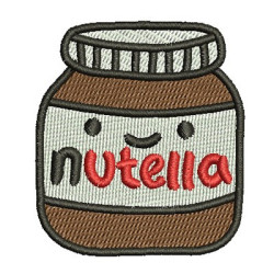 Diseño Para Bordado Nutella Patch