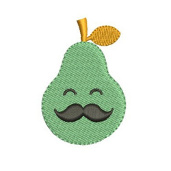 Embroidery Design Cute Pear