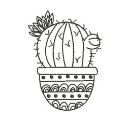Matriz De Bordado Cactus 3
