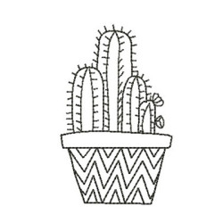 Matriz De Bordado Cactus 6