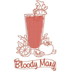 Embroidery Design Bloody Mary