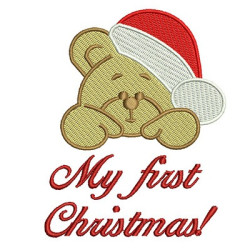 Embroidery Design My First Christmas