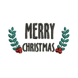 Embroidery Design Merry Christmas On Christmas Framework