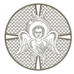 Matriz De Bordado Anjo Ortodoxo