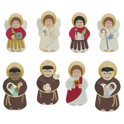Embroidery Design Religious Pack Of 13 Children