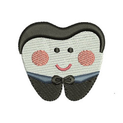 Embroidery Design Tooth Boy Cute