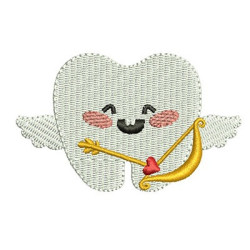 Embroidery Design Tooth Cupid Cute