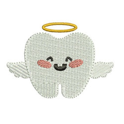 Embroidery Design Tooth Angel Cute