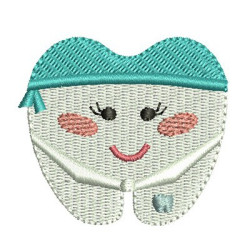 Embroidery Design Tooth Dentist Cute