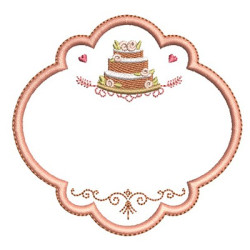 Embroidery Design Custom Frame For Cake 3