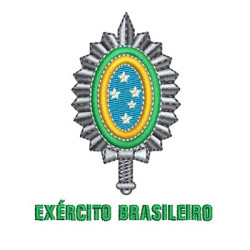Diseño Para Bordado Platina Militar Exército Brasileiro