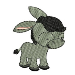 Embroidery Design Little Donkey  Crib 1