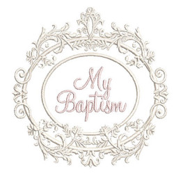 Embroidery Design Frame Provence My Baptism 3