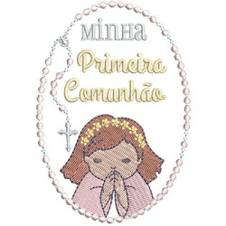 Embroidery Design First Communion Girl