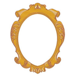 Embroidery Design Baroque Frame 6