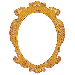 Embroidery Design Baroque Frame 8