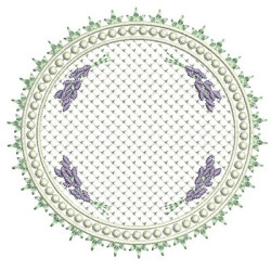 Embroidery Design Frame Lavender Cute 2
