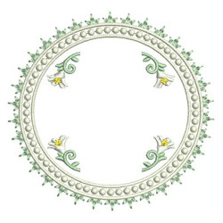 Embroidery Design Frame Lily Cute