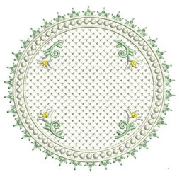 Embroidery Design Frame Lily Cute 2