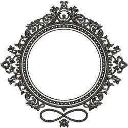 Embroidery Design Frame With Infinite 9cm
