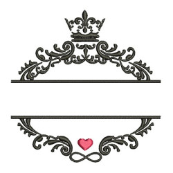 Embroidery Design Wedding Monogram 2
