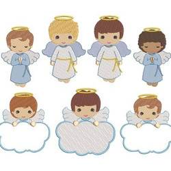 Embroidery Design Package 20 Angels Boys
