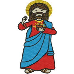 Embroidery Design Sacred Heart Of Jesus Cute