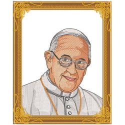 Embroidery Design Pope Francisco 3