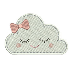 Embroidery Design Cloud Cute 8