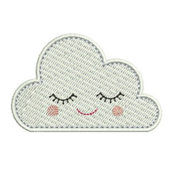 Diseño Para Bordado Nube Cute 10