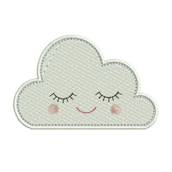 Diseño Para Bordado Nube Cute 14
